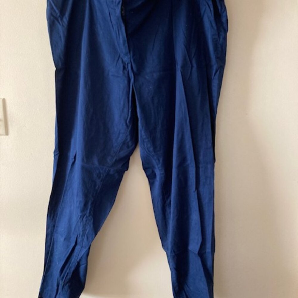 Talbots Navy Cotton Chinos Pants Size 20W